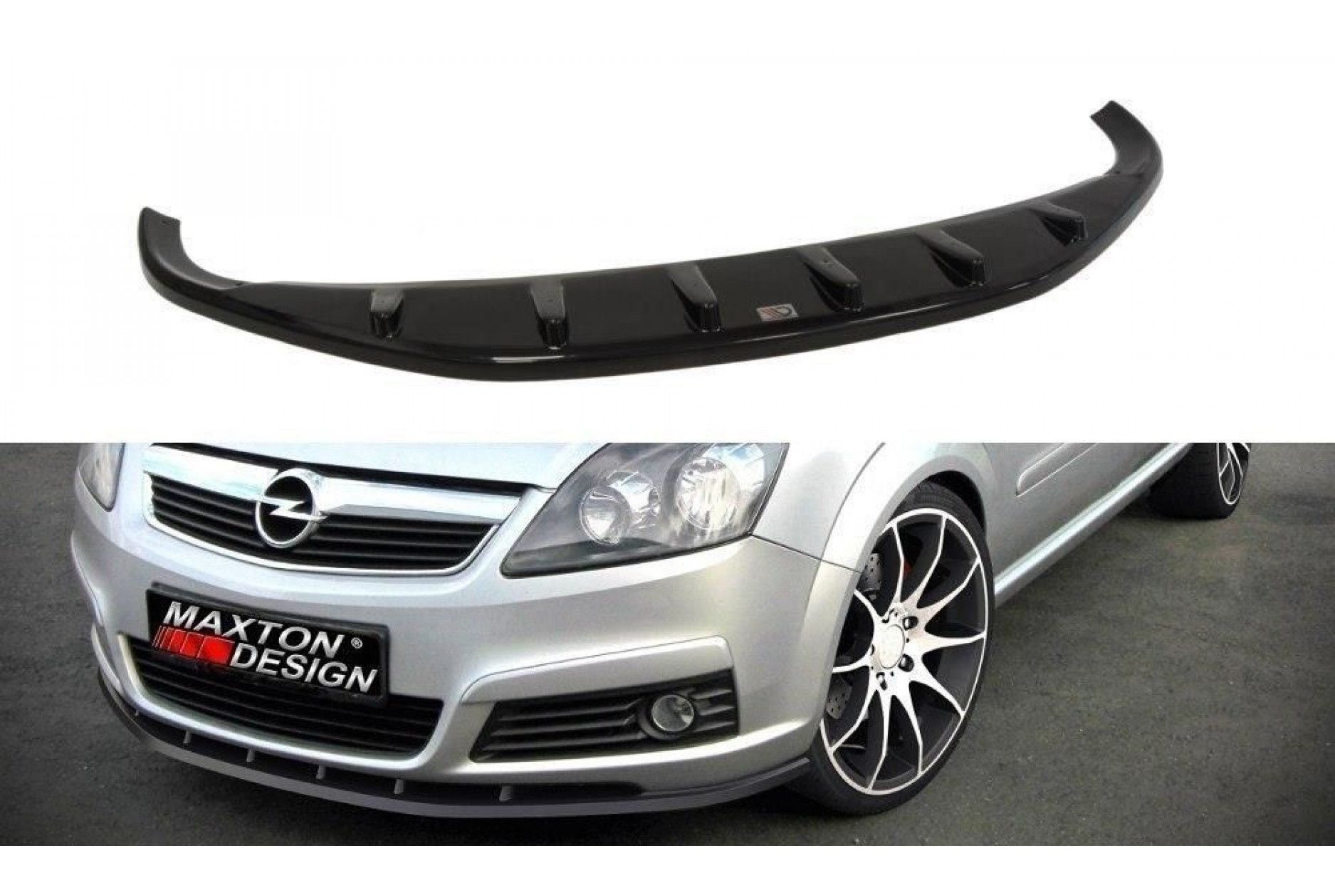 Maxton Design ABS Frontlippe für Opel Zafira B MK2 OPC Vorfacelift schwarz hochglanz