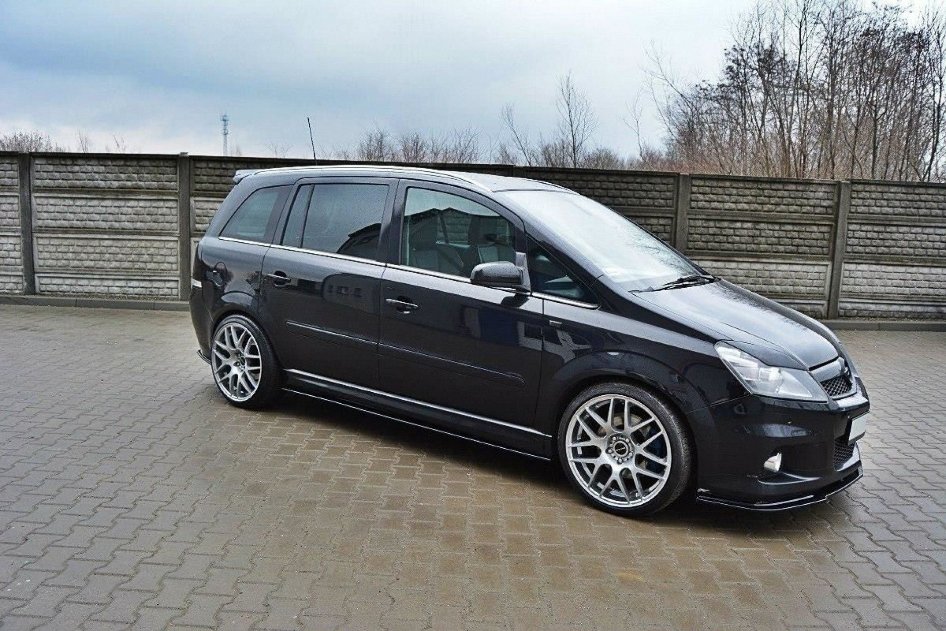 Maxton Design ABS Seitenschweller für Opel Zafira B MK2 OPC schwarz hochglanz (4) 