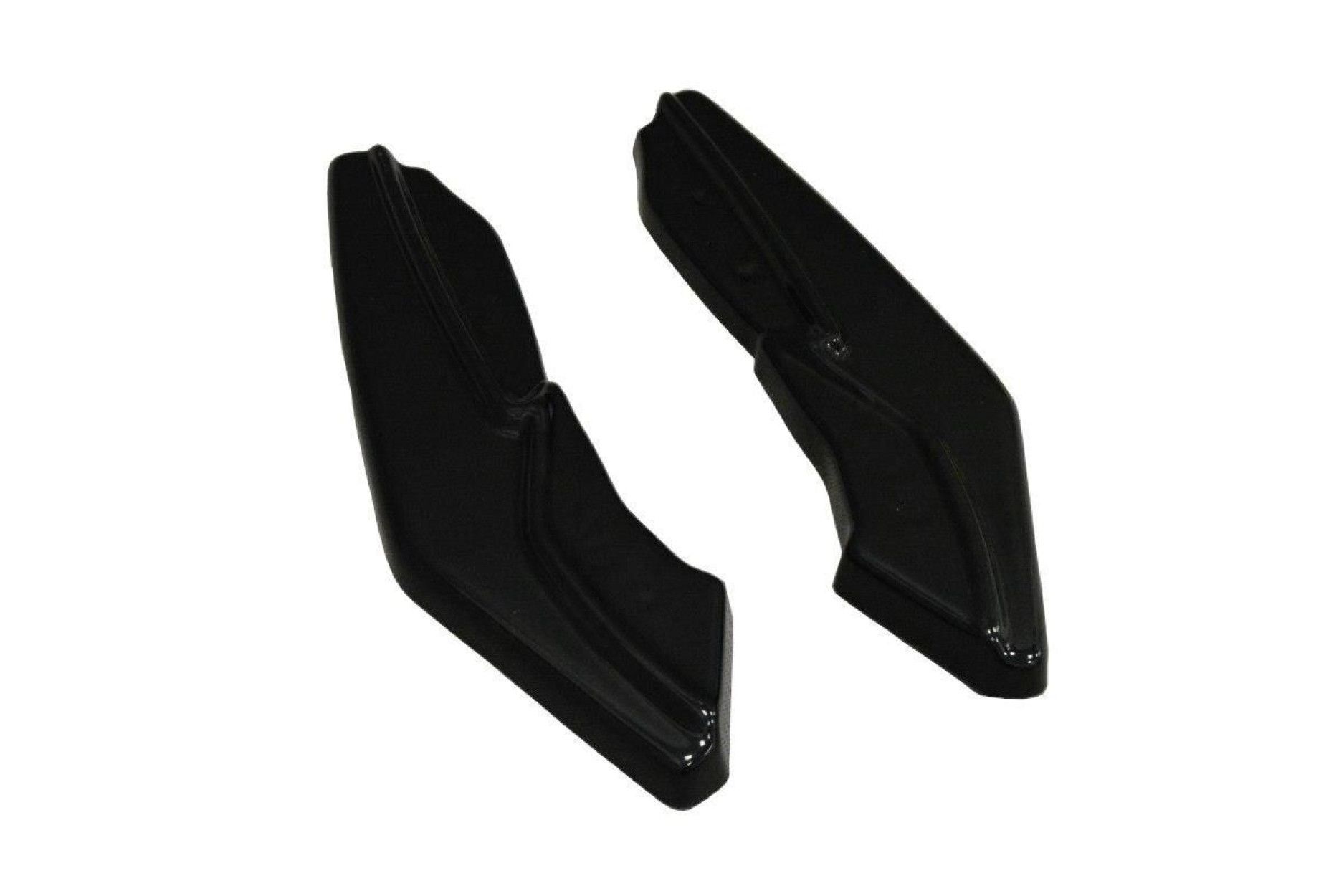 Maxton Design ABS Diffusor Seiten Eerwiterungen Flaps für Renault Laguna MK3 Coupe schwarz hochglanz (5) 