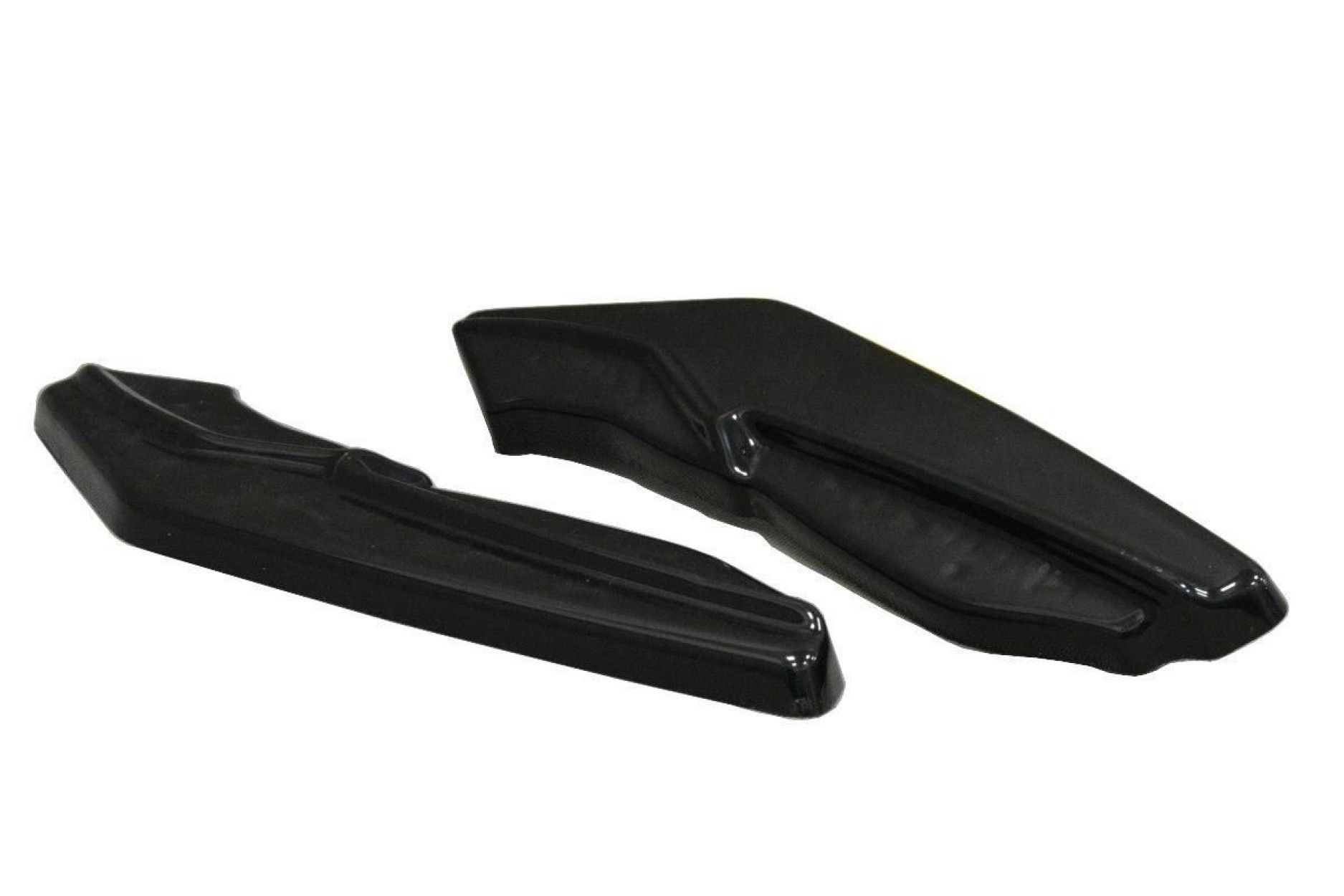 Maxton Design ABS Diffusor Seiten Eerwiterungen Flaps für Renault Laguna MK3 Coupe schwarz hochglanz (8) 