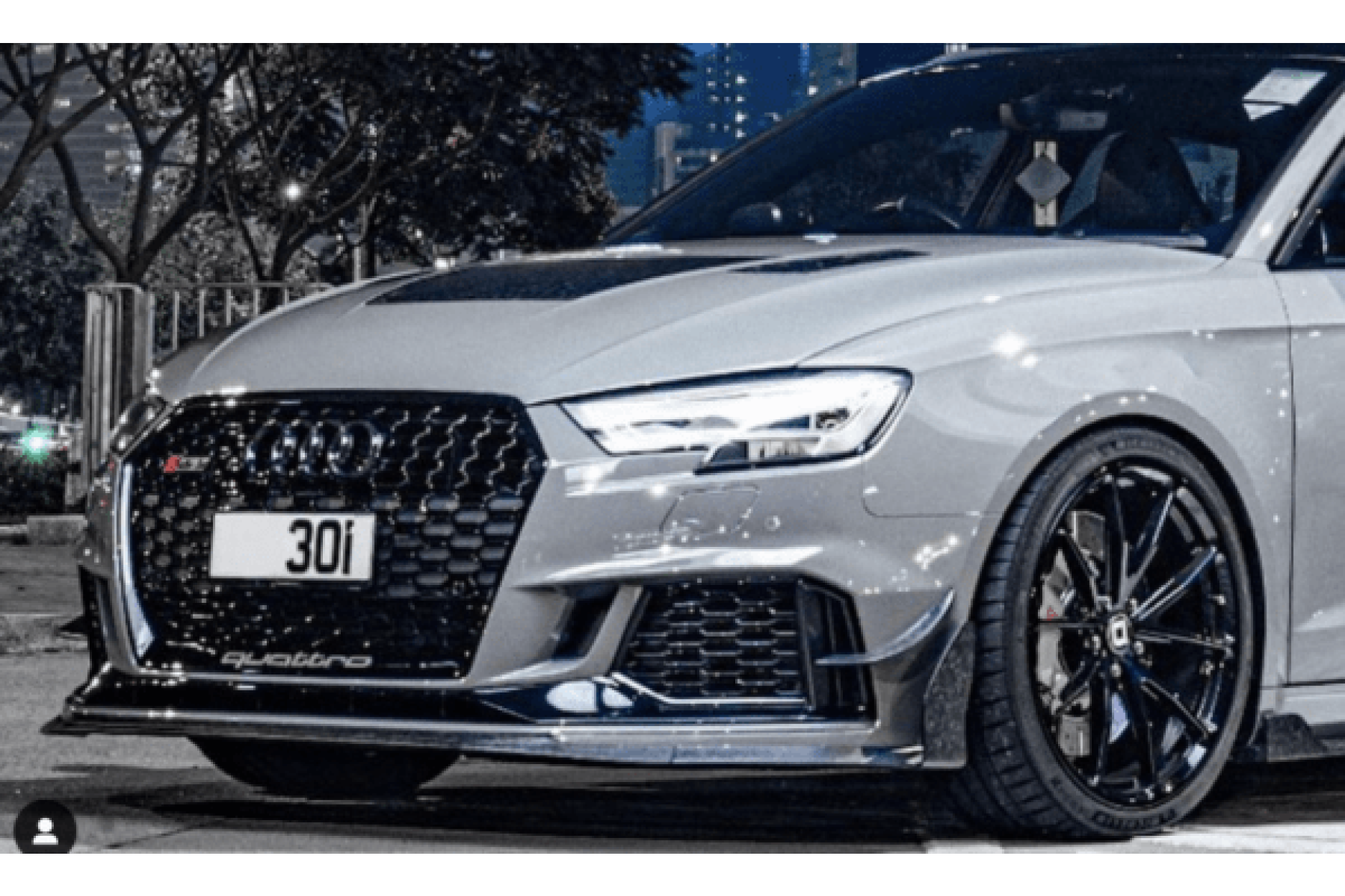 RevoZport Carbon Canards für Audi RS3 8V.2 Sportback (2) 