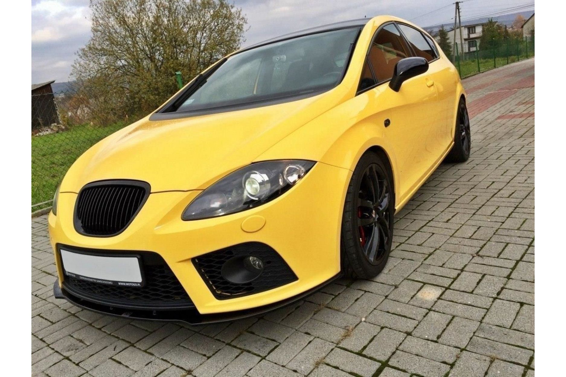 Maxton Design ABS Frontlippe für Seat Leon Mk2 Cupra|FR Vorfacelift schwarz hochglanz (3) 