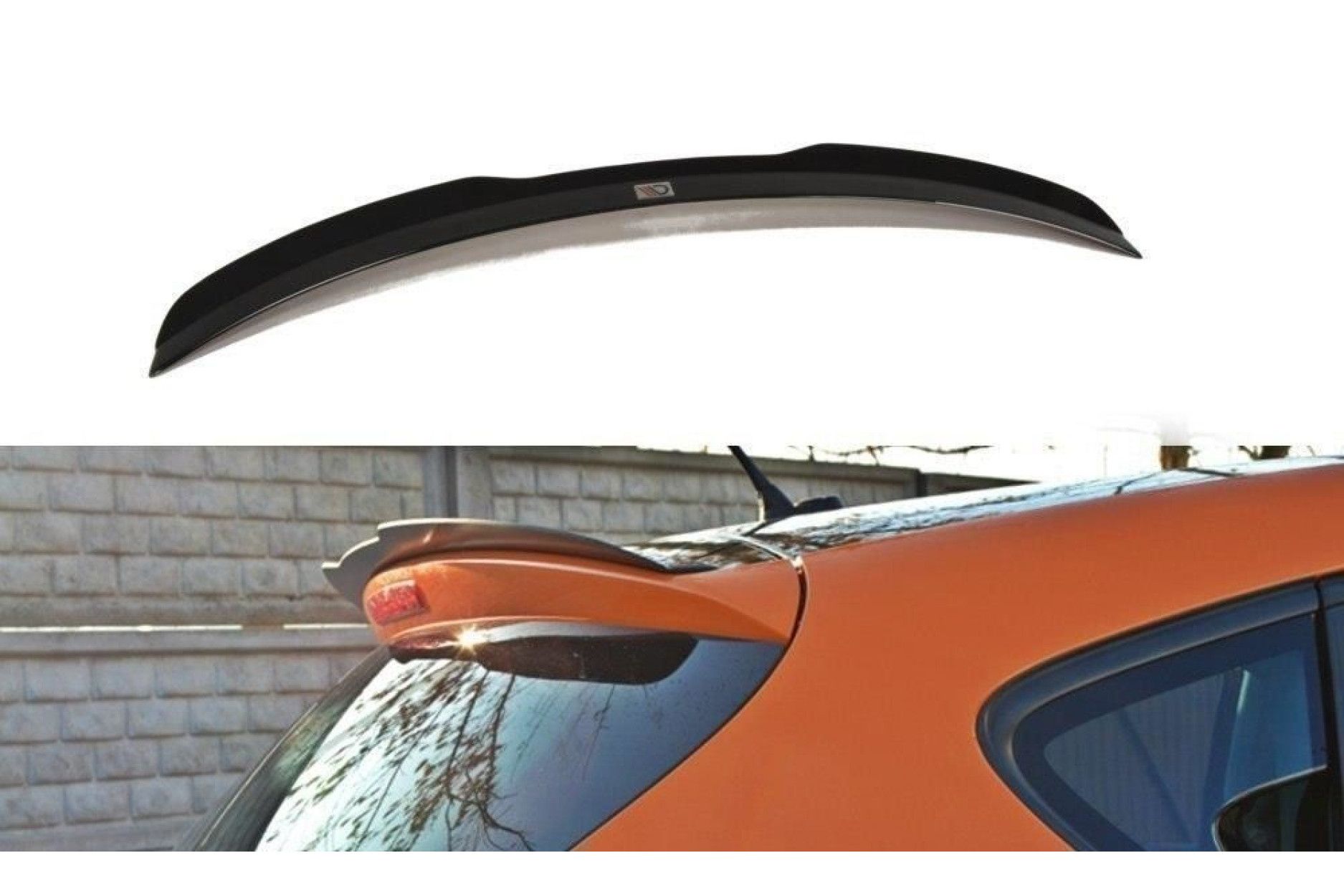 Maxton Design ABS Spoiler Aufsatz für Seat Leon Mk2 Cupra|FR Facelift schwarz hochglanz