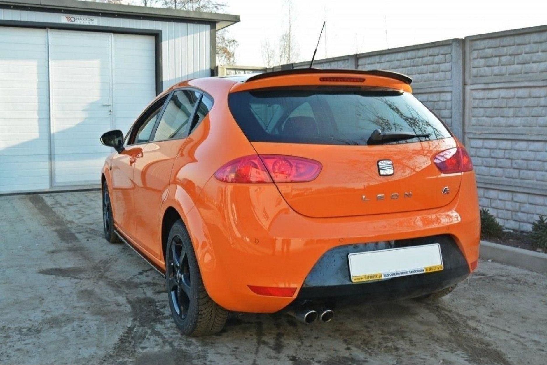 Maxton Design ABS Spoiler Aufsatz für Seat Leon Mk2 Cupra|FR Facelift schwarz hochglanz (4) 