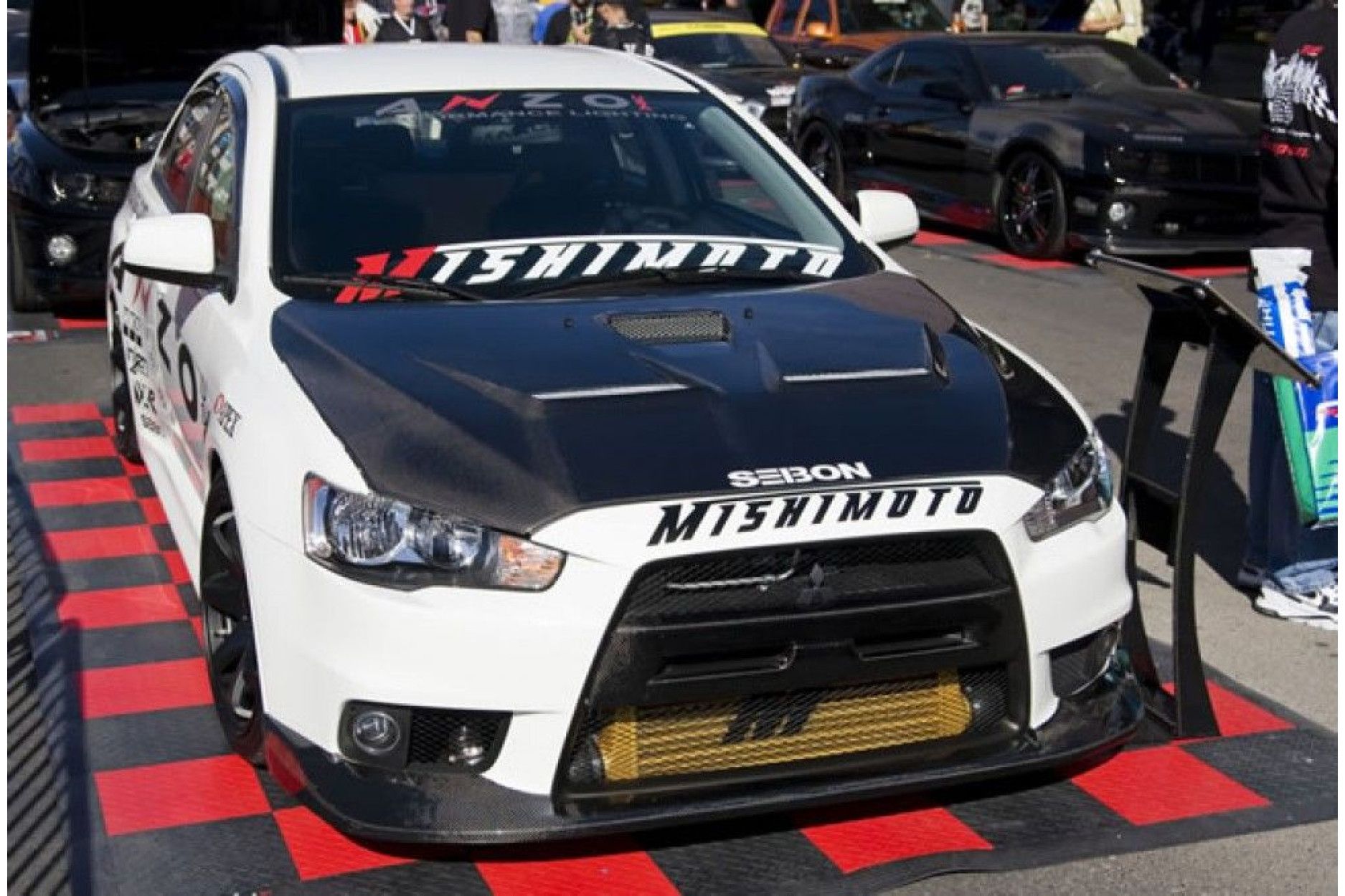 Seibon carbon FRONT LIP for MITSUBISHI LANCER EVO X 2008 - 2012 OE-style (3) 