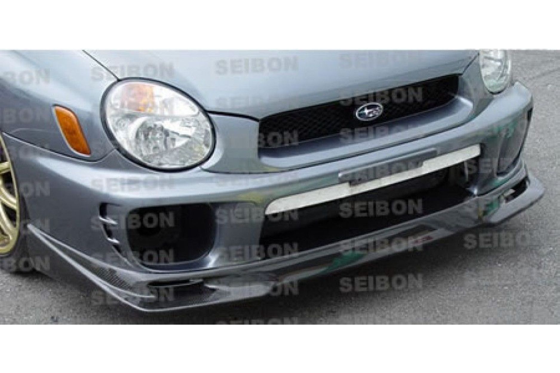Seibon carbon FRONT LIP for SUBARU IMPREZA / WRX 2002 - 2003 GD-style (4) 