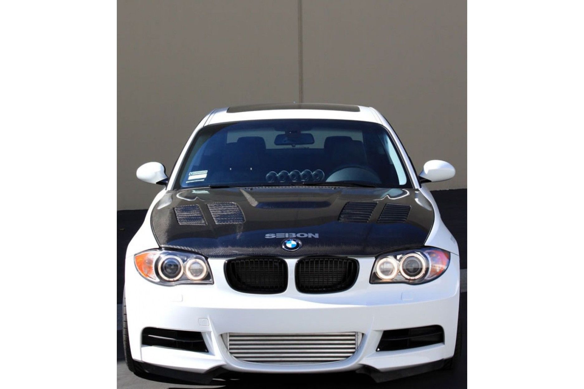 Seibon carbon hood for BMW 1er E81|E82|E87|E88 and 1M coupé 2008 - 2012 GTR-Style (6) 