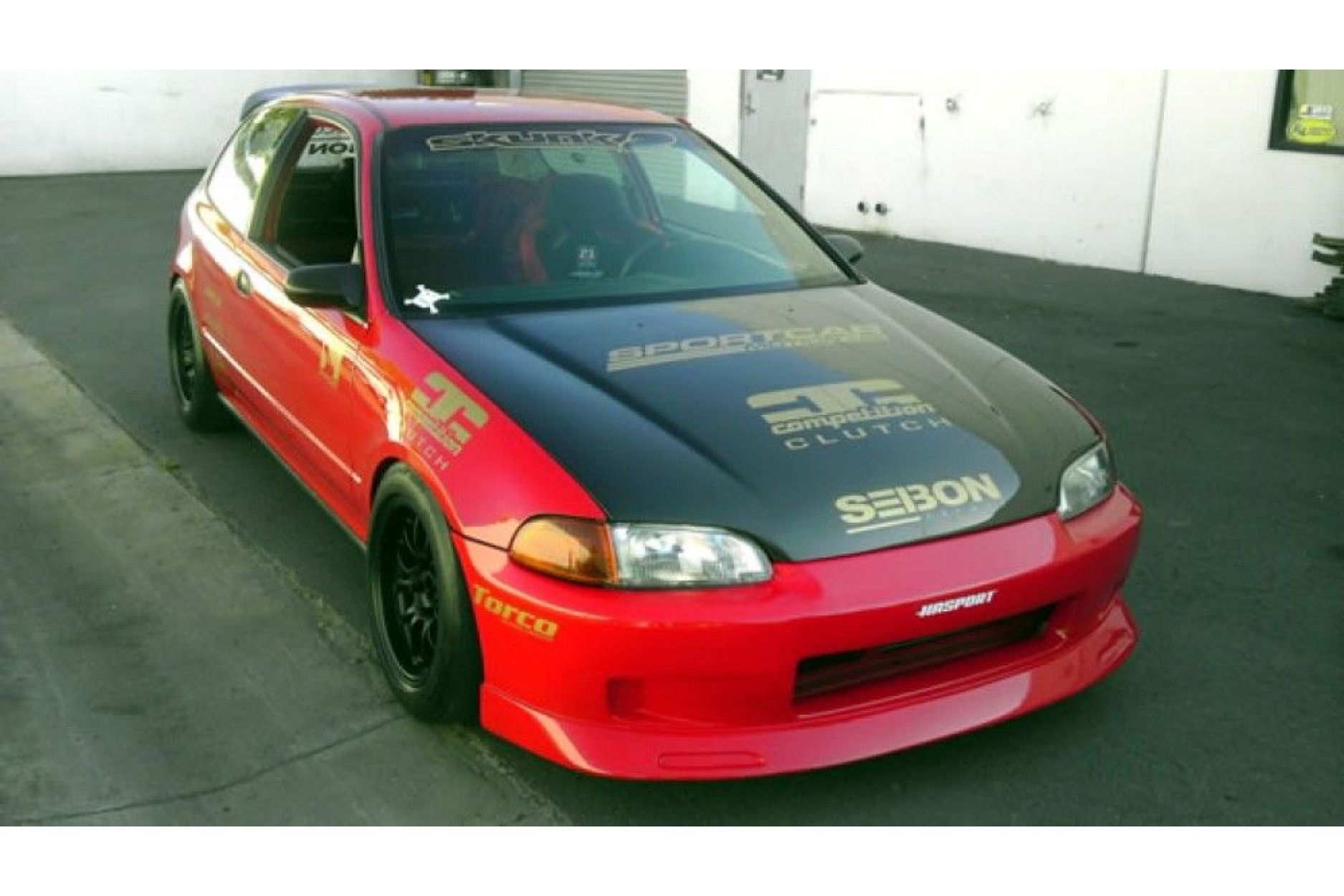 Seibon carbon HOOD for HONDA CIVIC 2DR/HB (EH2/3 or EG6) 1992 - 1995 OE-style (4) 