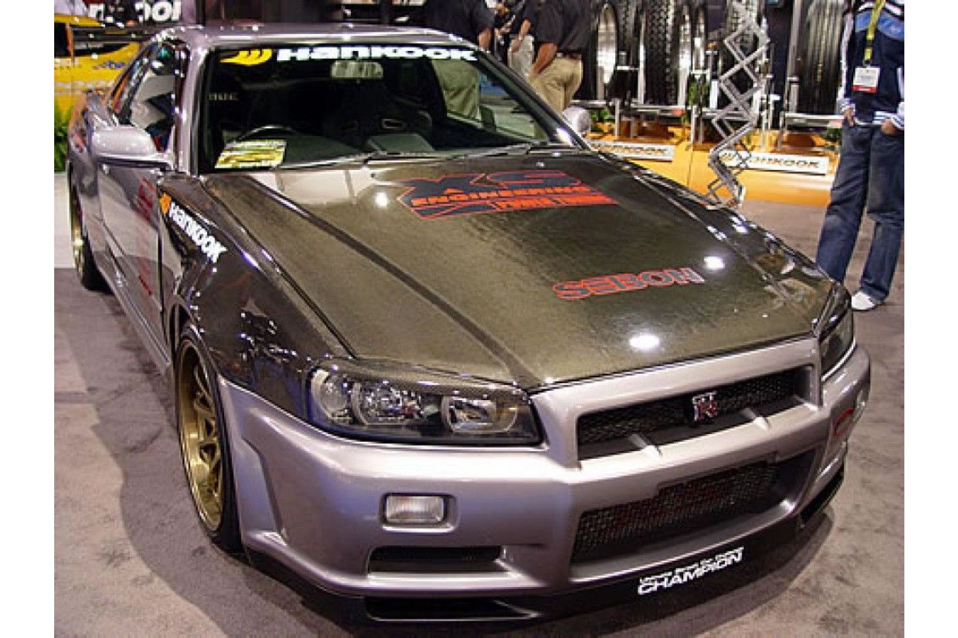 Seibon carbon HOOD for NISSAN SKYLINE R34 GT-R (BNR34)* 1999 - 2001 OE-style (4) 