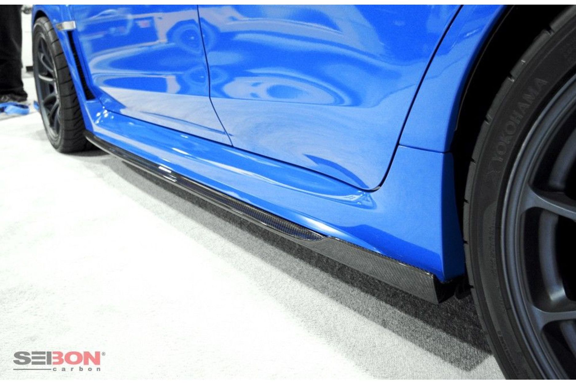 Seibon carbon SIDE SKIRTS (pair) for SUBARU WRX / STI 2015 - 2018 MB-style (5) 