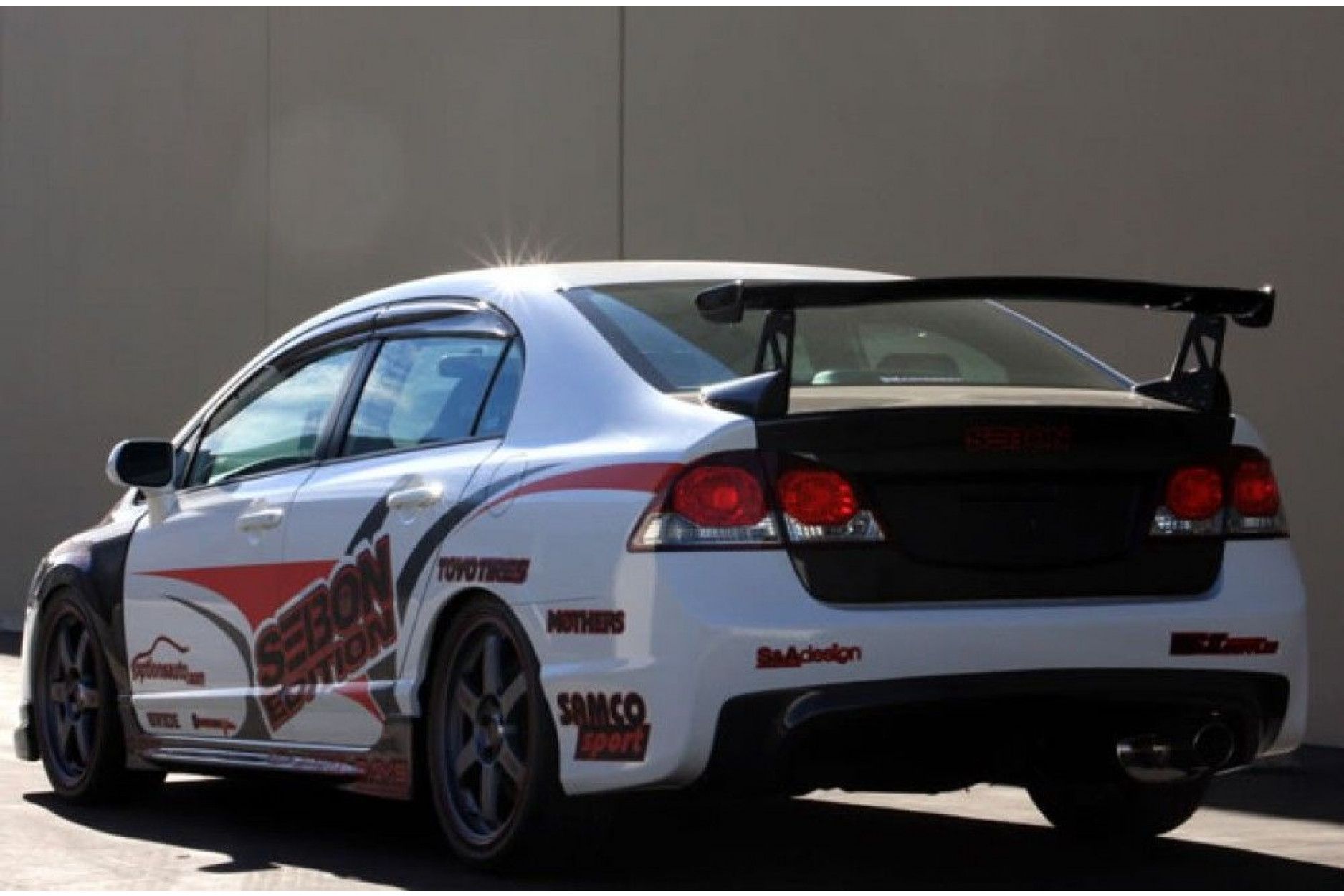 Seibon carbon TRUNK for HONDA CIVIC 4DR JDM / ACURA CSX 2006 - 2010 OE-style (5) 