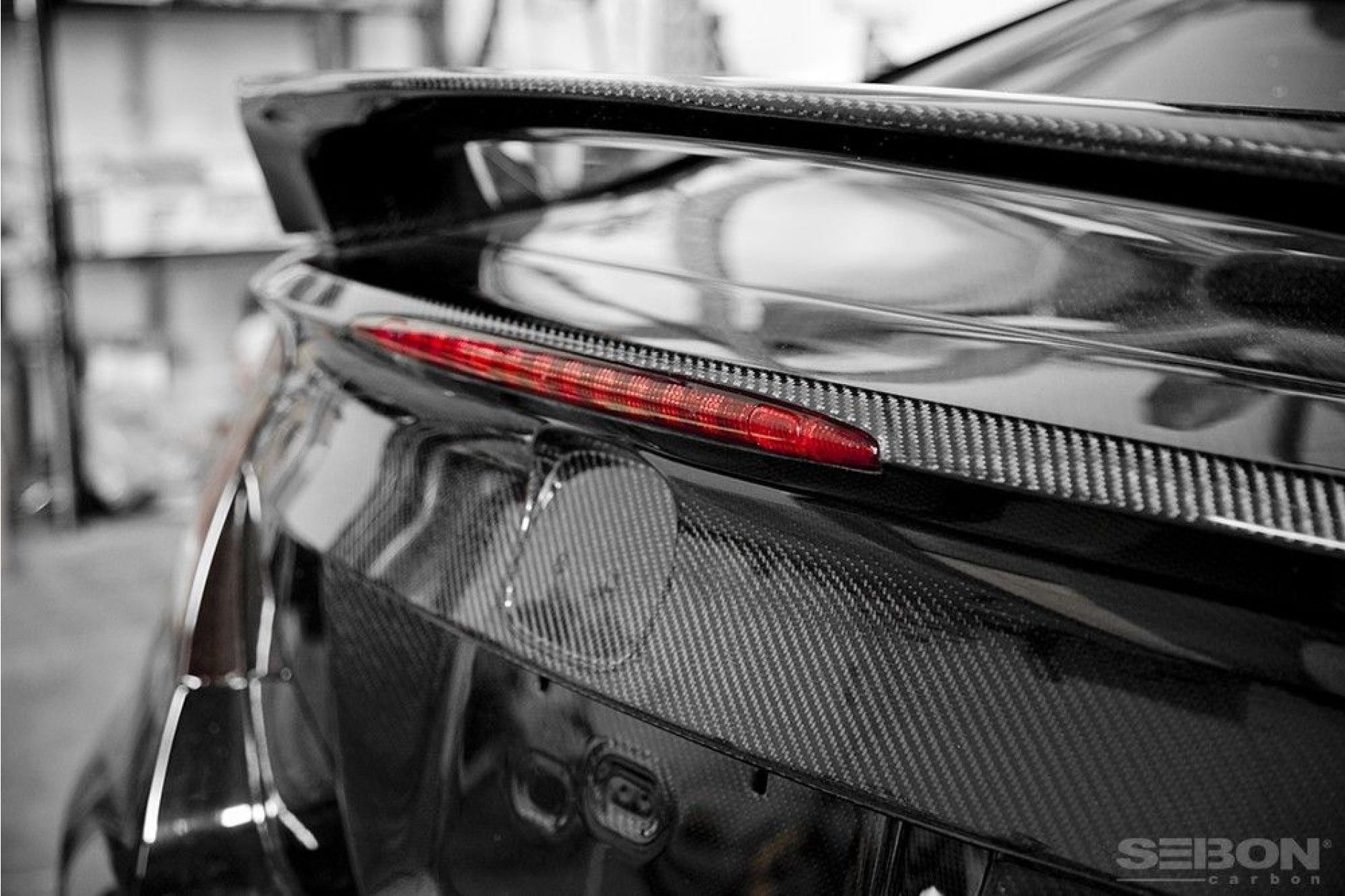 Seibon carbon TRUNK GARNISH for HONDA CIVIC 2DR 2014 - UP (6) 