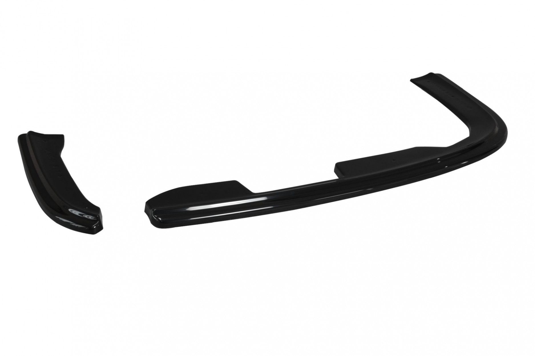 Maxton Design ABS Diffusor Seiten Eerwiterungen Flaps für Skoda Octavia Mk2 RS Facelift Kombi schwarz hochglanz (5) 