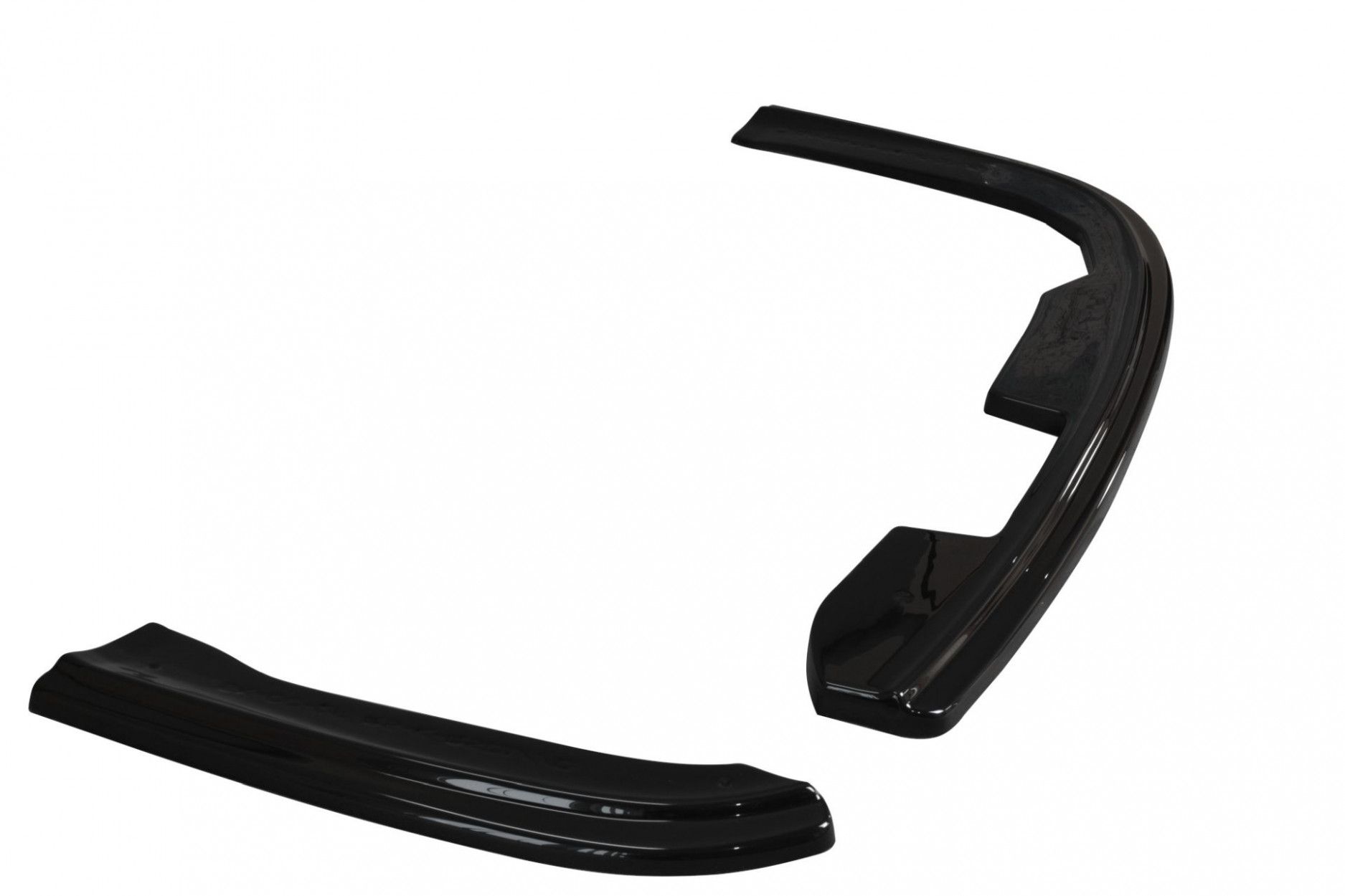 Maxton Design ABS Diffusor Seiten Eerwiterungen Flaps für Skoda Octavia Mk2 RS Facelift Kombi schwarz hochglanz (7) 