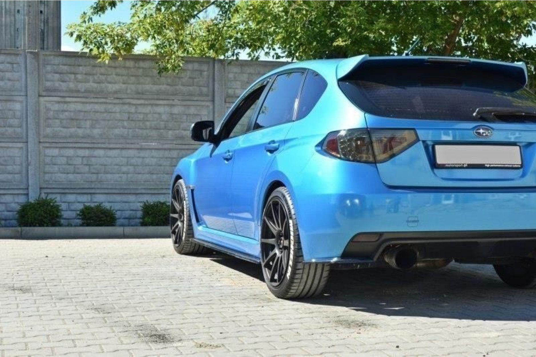 Maxton Design ABS Seitenschweller für Subaru Impreza WRX MK3 STI 2009-2011 schwarz hochglanz (2) 