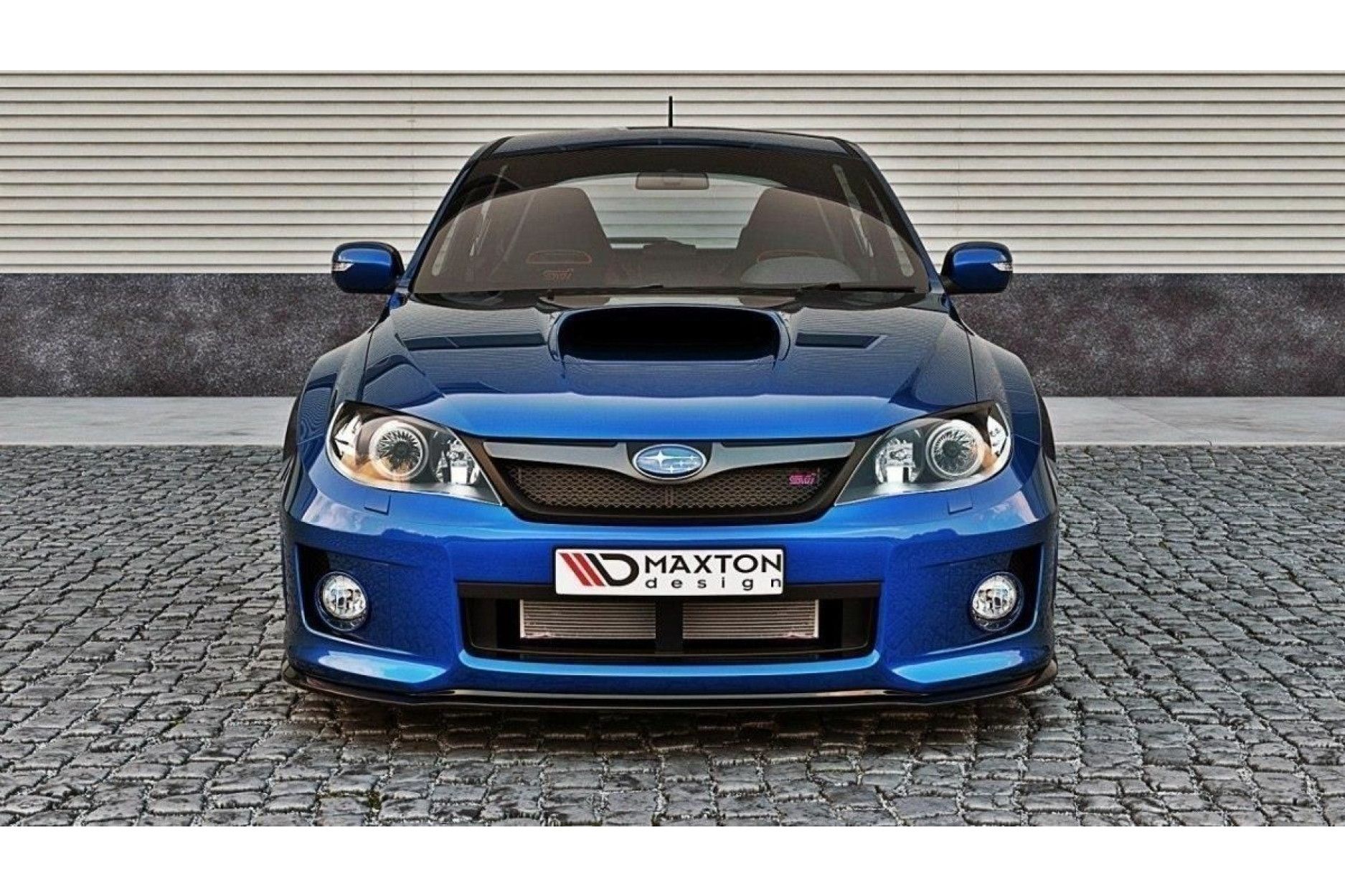 Maxton Design ABS Frontlippe für Subaru Impreza WRX MK3 STI schwarz hochglanz (3) 