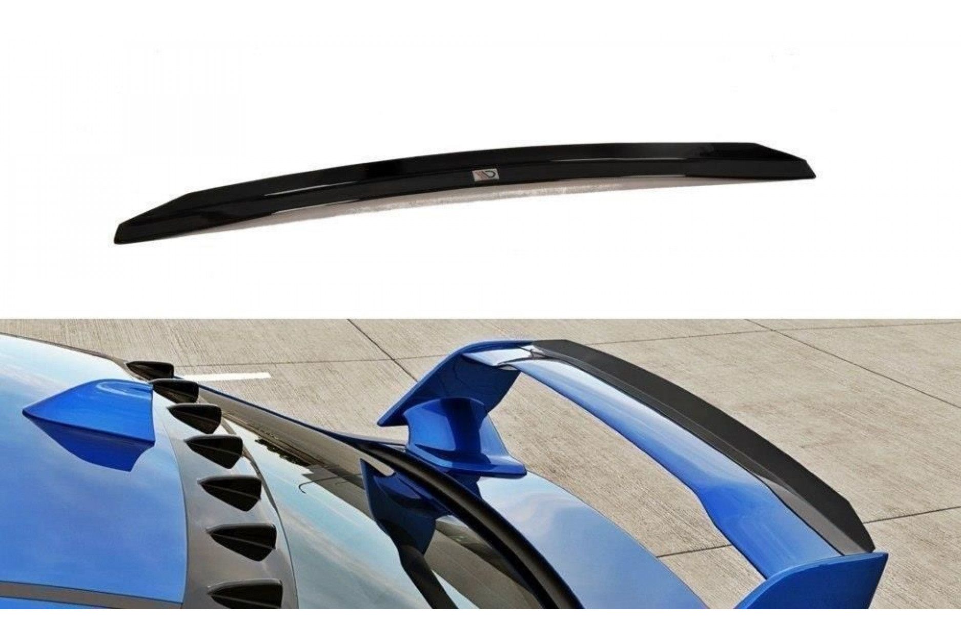 Maxton Design ABS Spoiler Aufsatz für Subaru Impreza WRX MK4 STI schwarz hochglanz