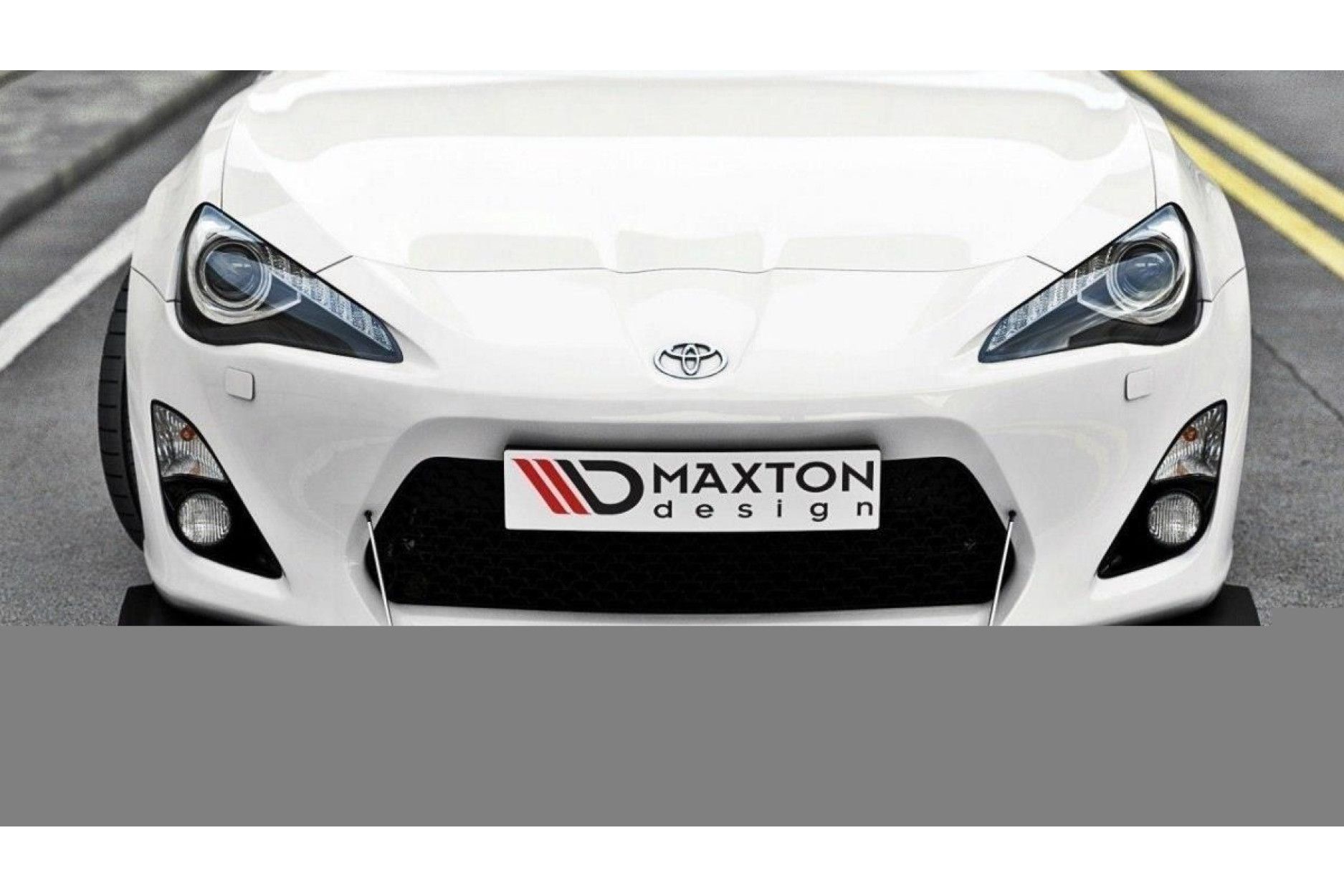 Maxton Design ABS Frontlippe für Toyota GT86 schwarz matt (2) 