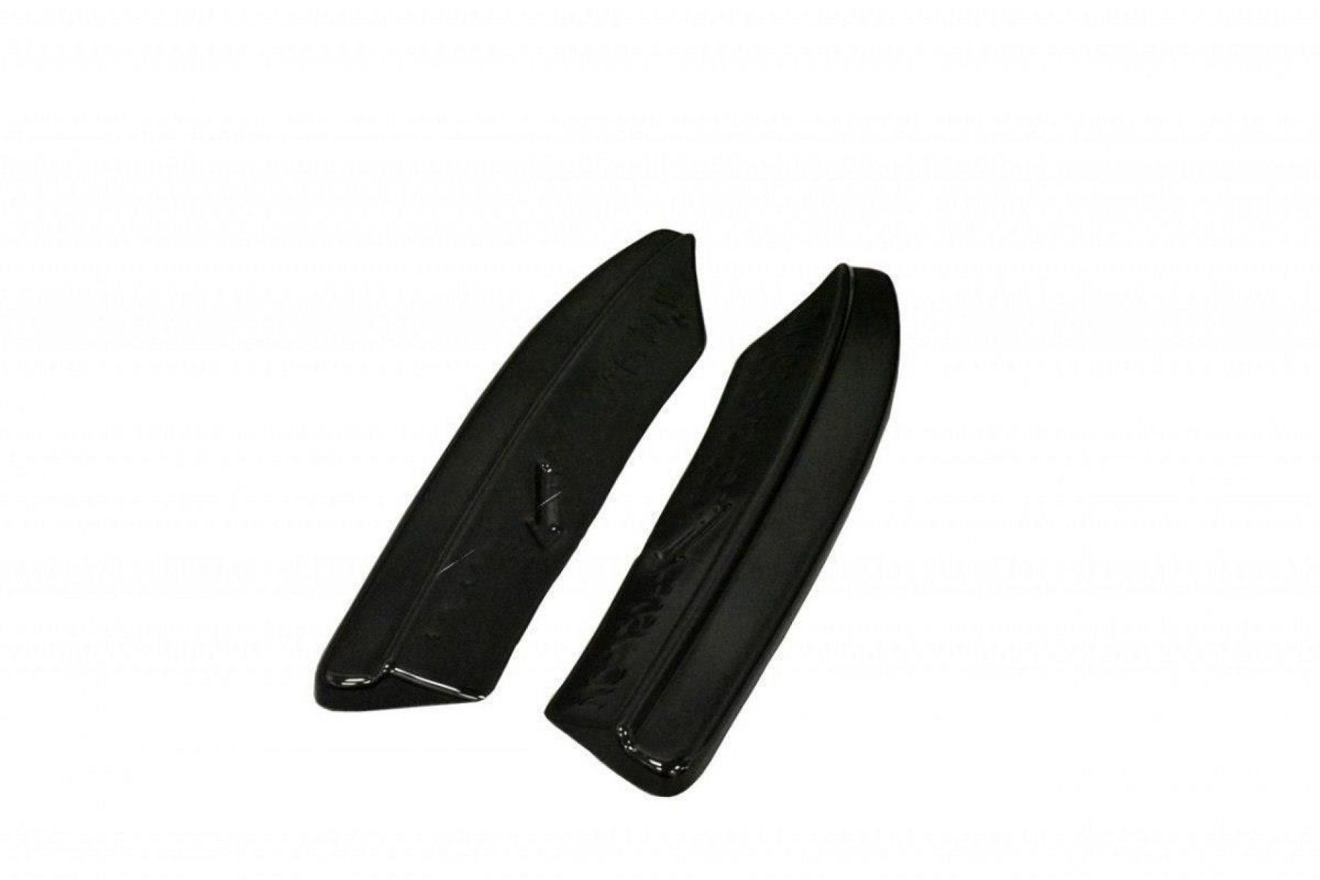Maxton Design ABS Diffusor Seiten Eerwiterungen Flaps für Volvo V50 schwarz hochglanz (6) 