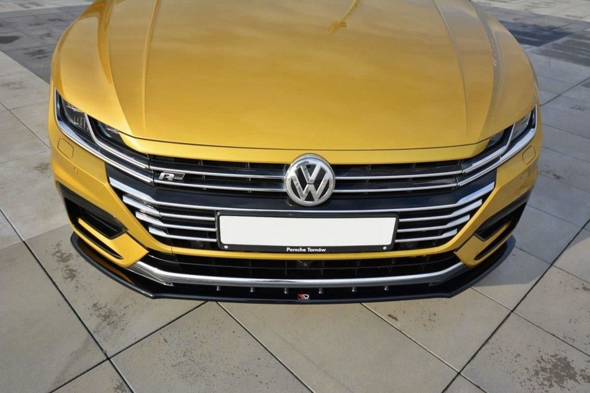 Maxton Design ABS Frontlippe V.3 für Volkswagen Arteon schwarz hochglanz (2) 