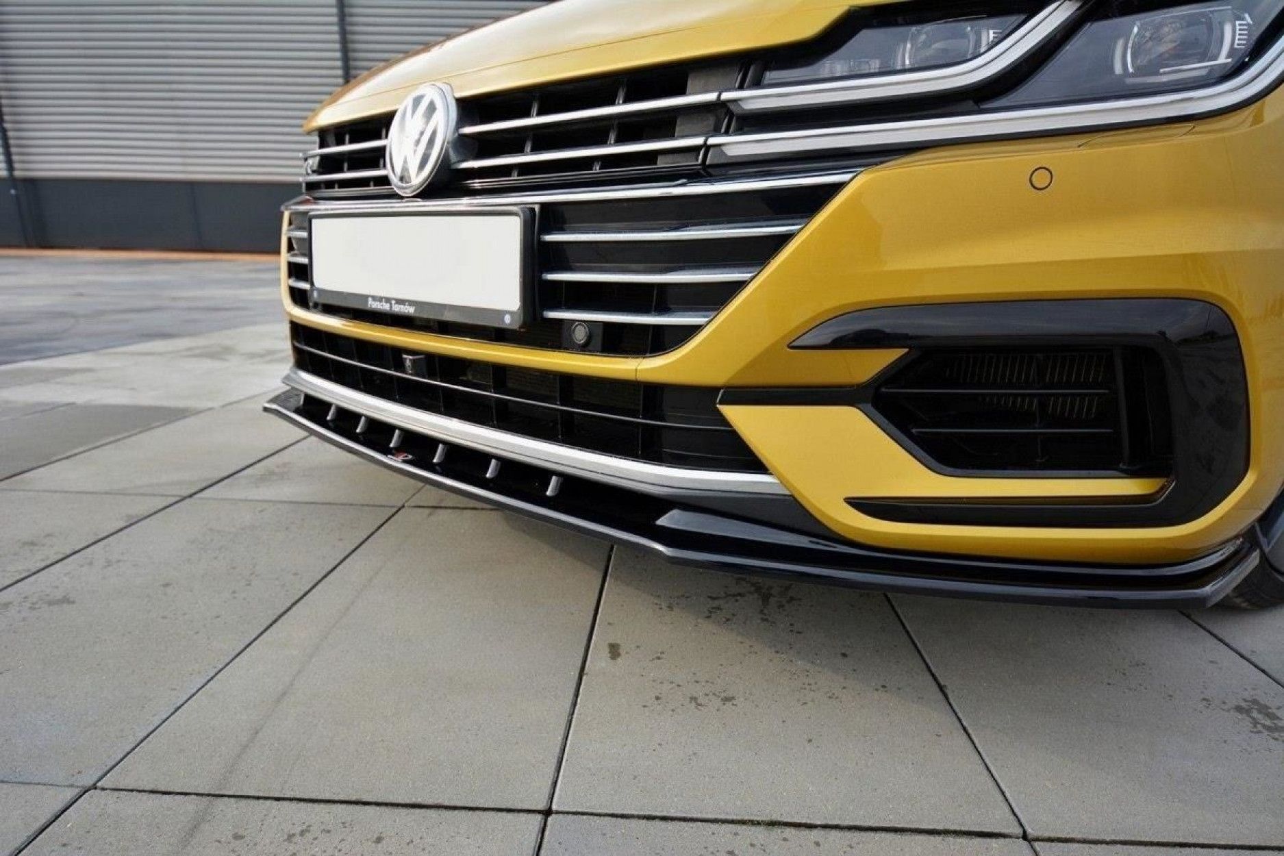 Maxton Design ABS Frontlippe V.3 für Volkswagen Arteon schwarz hochglanz (3) 