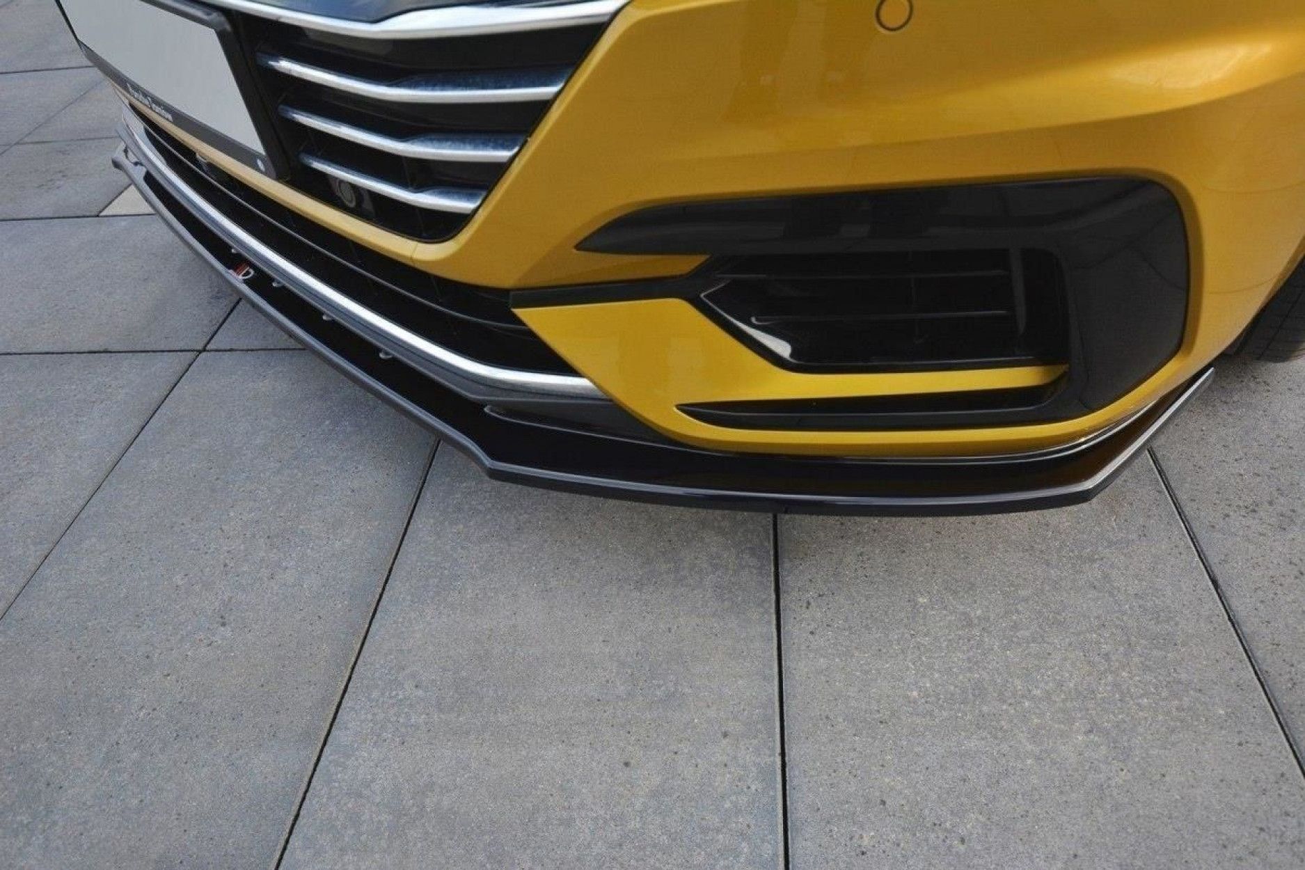 Maxton Design ABS Frontlippe V.3 für Volkswagen Arteon schwarz hochglanz (4) 