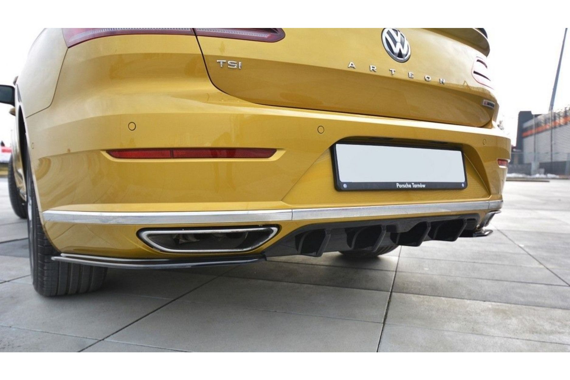 Maxton Design ABS Diffusor für Volkswagen Arteon schwarz hochglanz (2) 