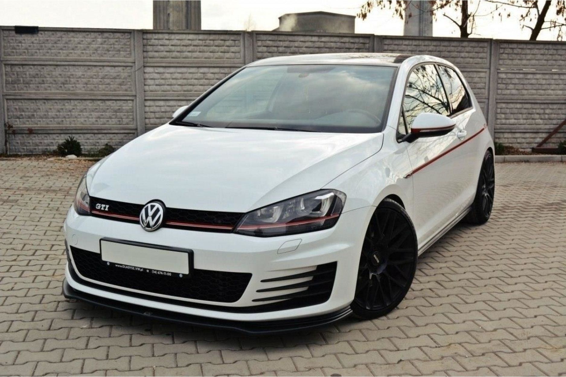Maxton Design ABS Frontlippe V.2 für Volkswagen Golf Mk7 GTI|GTD schwarz hochglanz (5) 