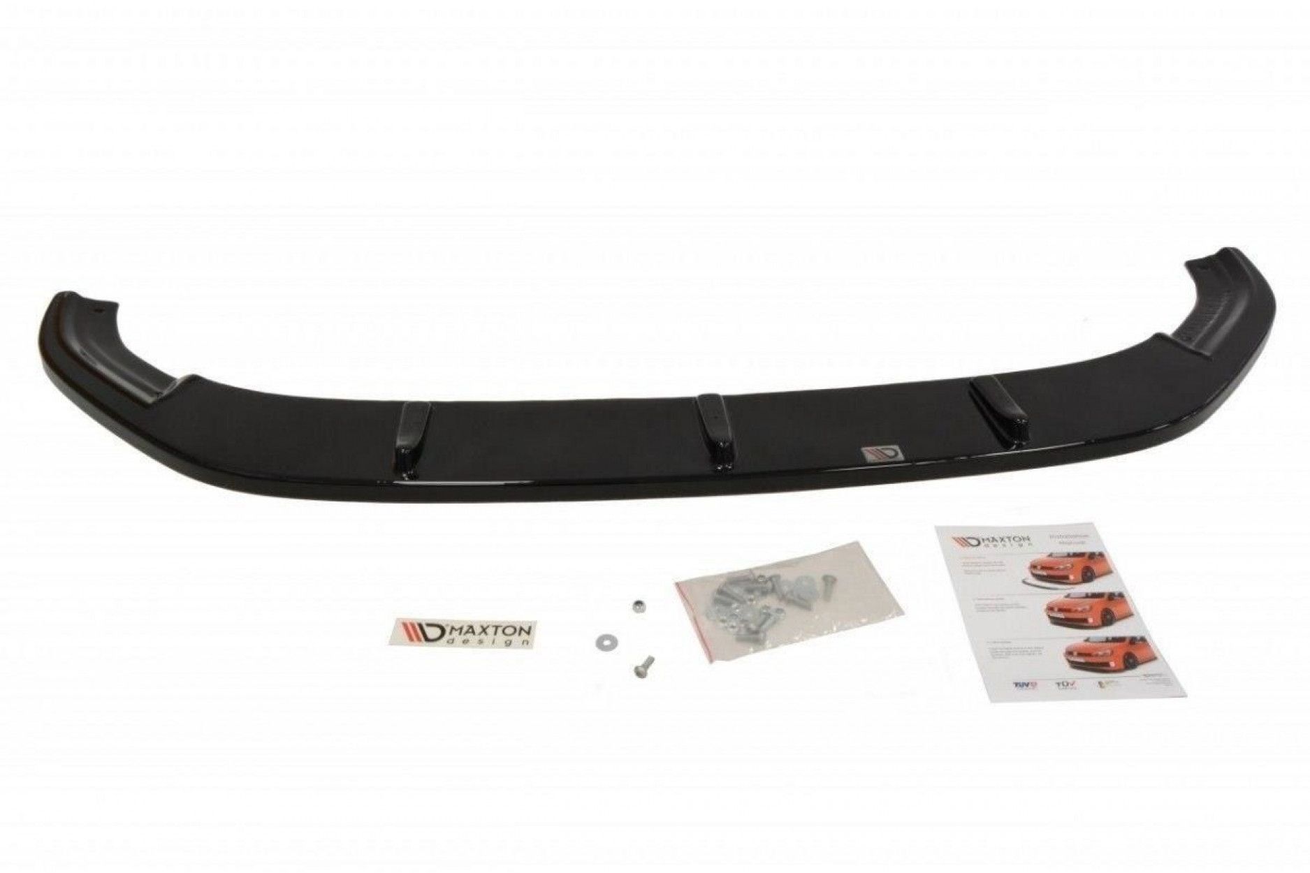 Maxton Design ABS Frontlippe für Volkswagen Golf Mk7 R schwarz hochglanz (2) 