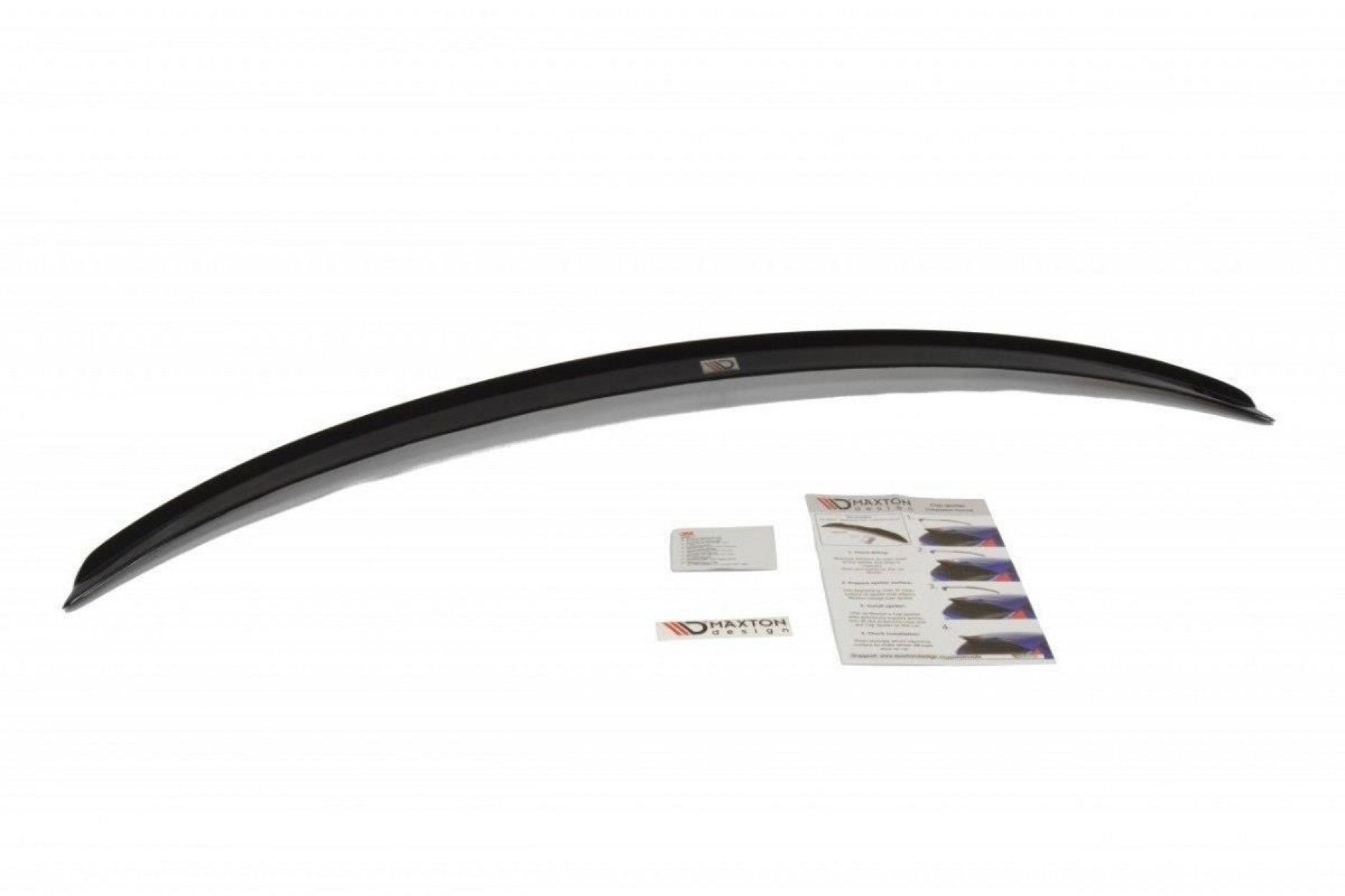 Maxton Design ABS Spoiler Aufsatz für Volkswagen Passat CC R-Line Vorfacelift schwarz hochglanz (4) 