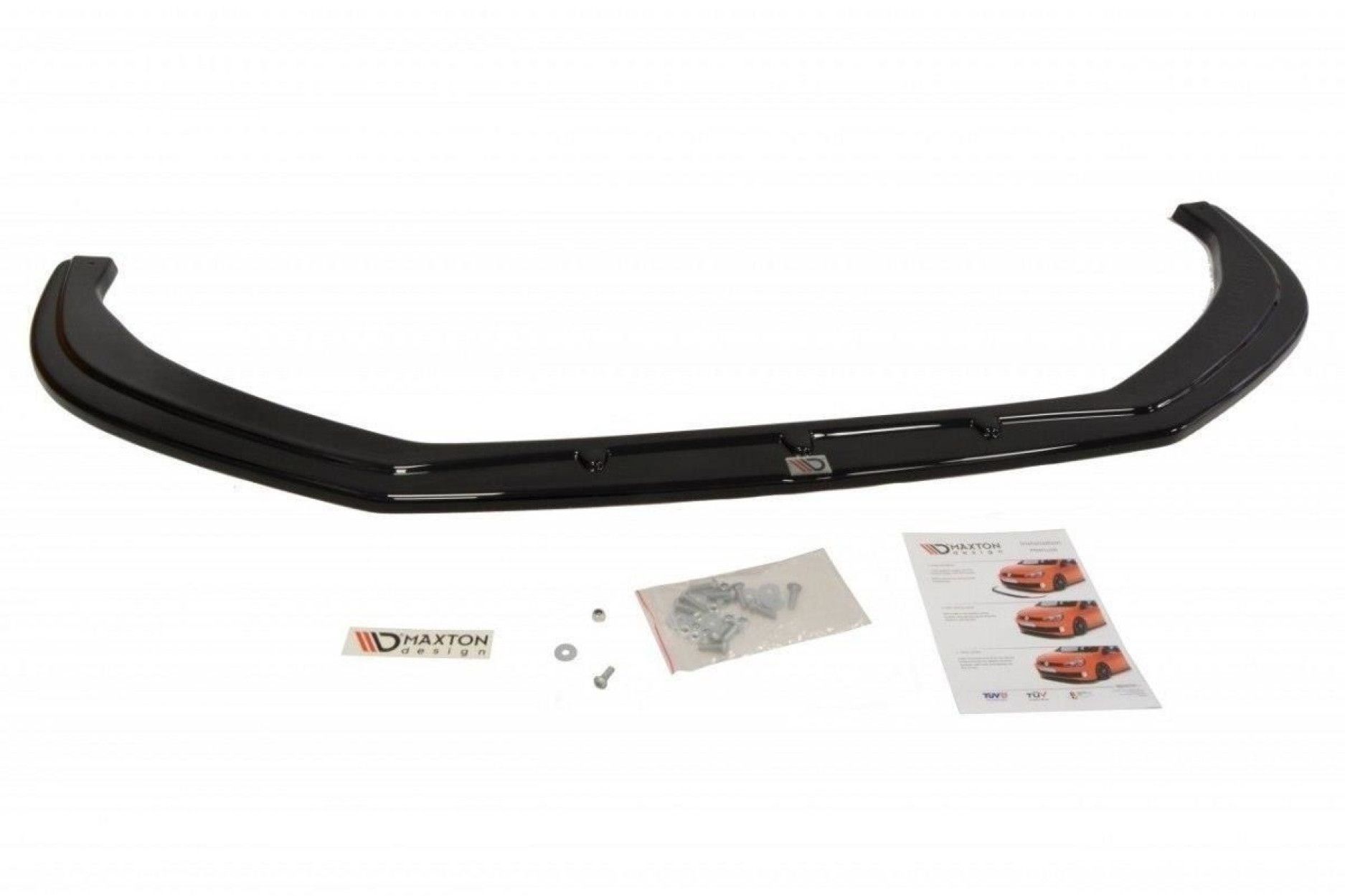 Maxton Design ABS Frontlippe für Volkswagen Passat CC R-Line Vorfacelift schwarz hochglanz (5) 