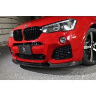 3Ddesign carbon front lip fitting for BMW X4 F26 with M-Tech