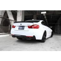 3Ddesign carbon diffuser fitting for BMW 4 Series F32 with M-Tech with duplex AGA (420i, 428i)