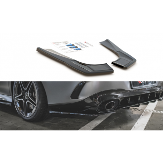 Maxtondesign Diffusor Erweiterung li/re für Mercedes Benz CLA-Klasse C118 A35 AMG schwarz hochglanz