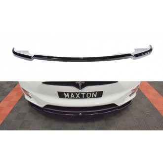 Maxtondesign Frontlippe V.1 für Tesla Model X schwarz hochglanz