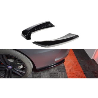 Maxtondesign Diffusor Erweiterung li/re für Mercedes Benz C-Klasse C205 AMG-Paket Coupe schwarz hochglanz