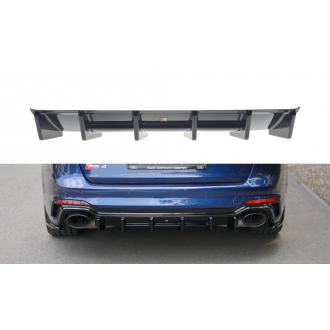 Maxtondesign Diffusor für Audi RS4 B9 Kombi schwarz hochglanz