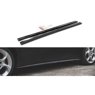 Maxtondesign Seitenschweller für Alfa Romeo 156 Facelift schwarz hochglanz