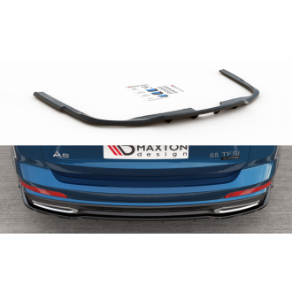 Maxtondesign Diffusor Mit Balken für Audi A6 C8 S-Line Kombi schwarz hochglanz