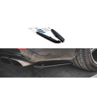 Maxtondesign Diffusor Erweiterung li/re für Porsche Panamera 970 Turbo Facelift schwarz hochglanz