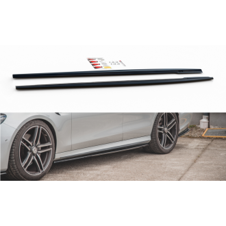 Maxtondesign Seitenschweller für Mercedes Benz E-Klasse S213 E63 AMG Kombi schwarz hochglanz