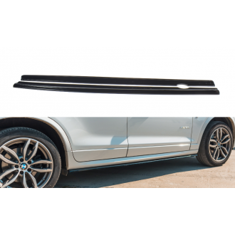 Maxtondesign Seitenschweller für BMW X3 F25 M-Paket Facelift schwarz hochglanz