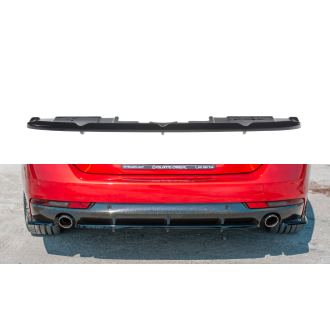 Maxtondesign Diffusor Mit Balken für Peugeot 508 MK2 schwarz hochglanz