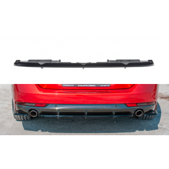 Maxtondesign Diffusor Mit Balken für Peugeot 508 MK2 schwarz hochglanz