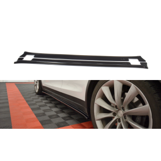 Maxtondesign Seitenschweller V.1 für Tesla Model X schwarz hochglanz