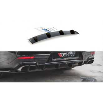 Maxtondesign Diffusor für Porsche Panamera 970 Turbo Facelift schwarz hochglanz