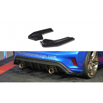 Maxtondesign Diffusor Erweiterung li/re für Ford Focus MK4 ST-Line schwarz hochglanz