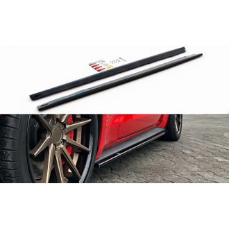 Maxtondesign Seitenschweller für Ford Mustang MK6 Facelift schwarz hochglanz