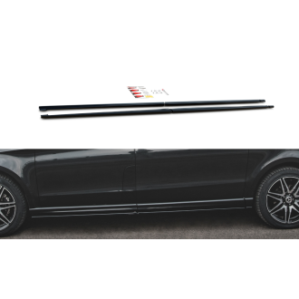 Maxtondesign Seitenschweller für Mercedes Benz V-Klasse W447 AMG-Paket Facelift schwarz hochglanz