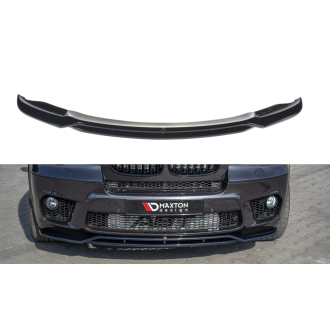 Maxtondesign Frontlippe für BMW X5 E70 M-Paket Facelift schwarz hochglanz